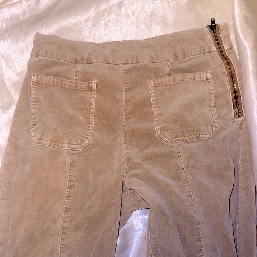 Tan Flare pants with pockets Forever 21 jeans